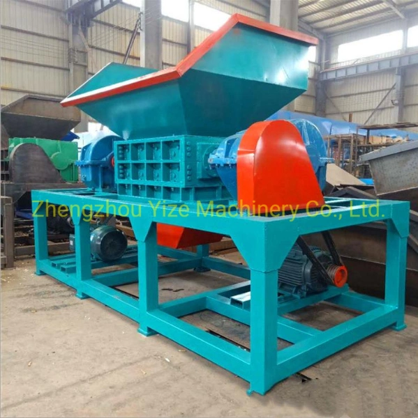 Double Shaft Plastic Shredder Crushing Recycling Machine Scrap Metal Tire Shredder Machine