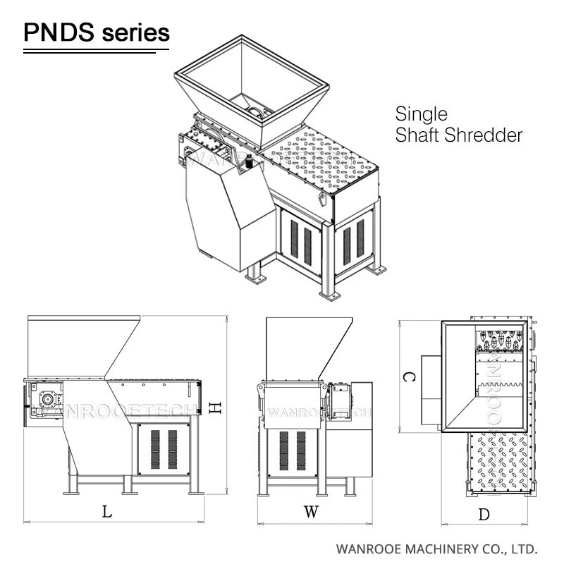 Industrial CNC Metal Shaving Swarf Scraps Crushing Machinery Metal Shredder Machine